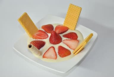 Fresas Doble Crema de la Casa.