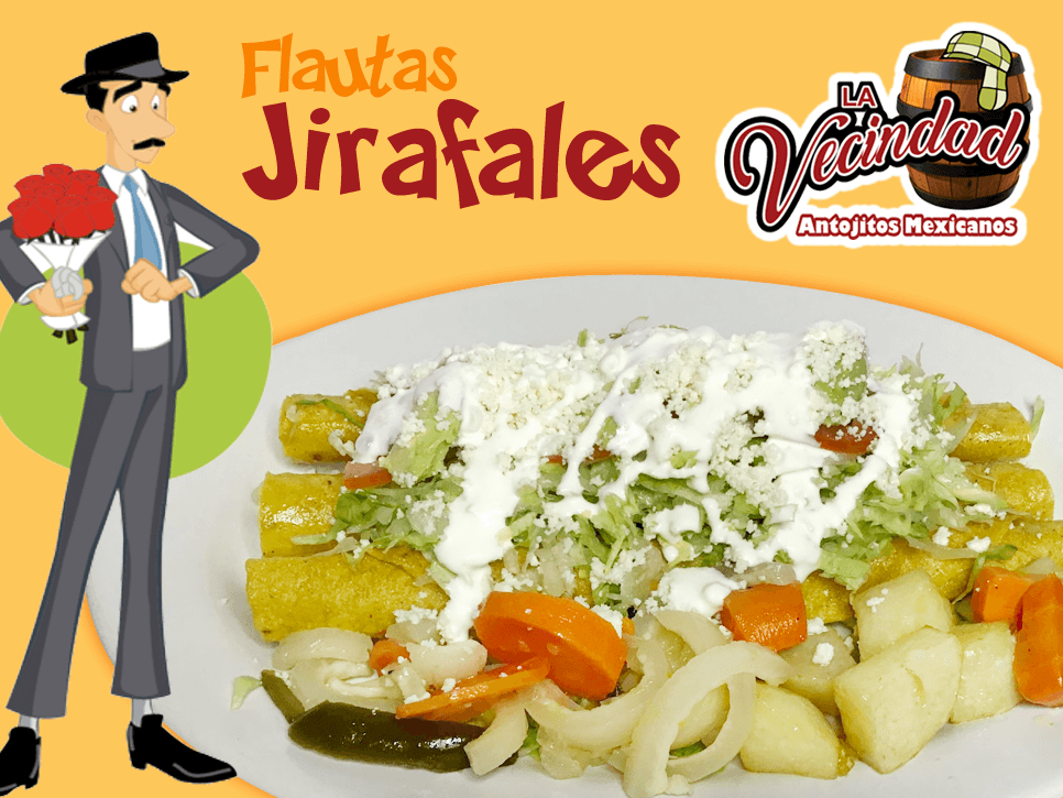 Combo Flautas Jirafales (3) + Agua de Horchata