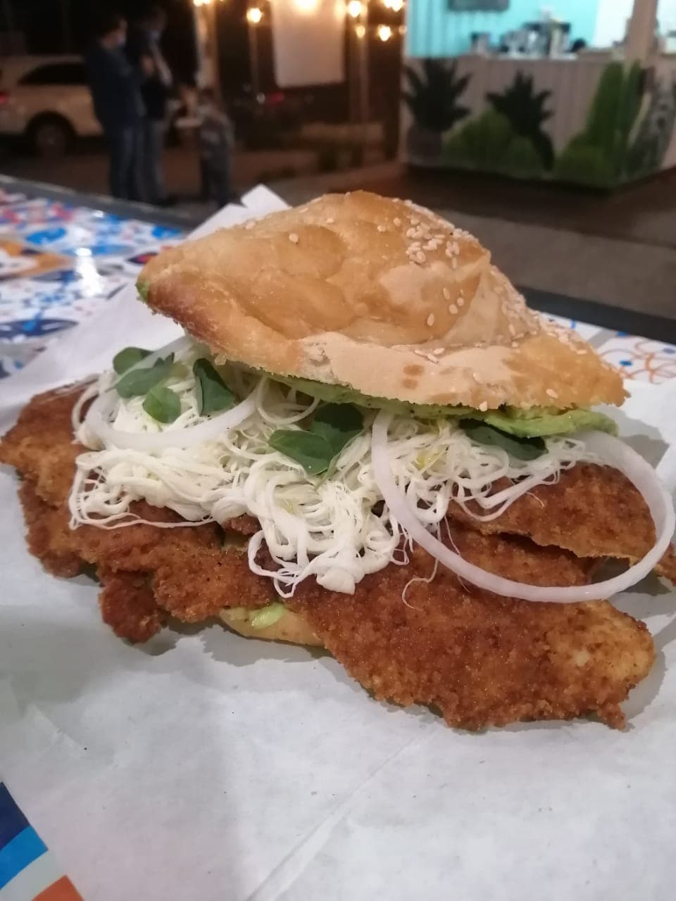 Cemita de Milanesa de Cerdo