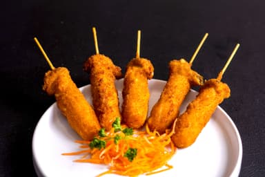 Brocheta de Pollo con Pimientos 5 Pzas