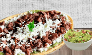 Huarache con Bistec