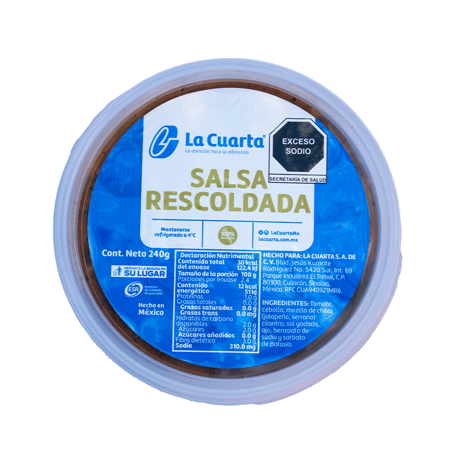 SALSA RESCOLDADA LA CUARTA 240g