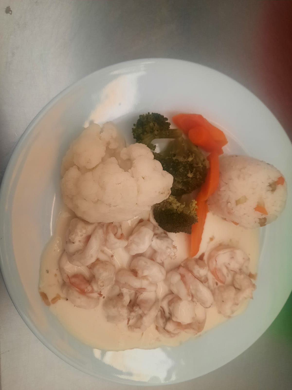 Camarones en Salsa de Queso