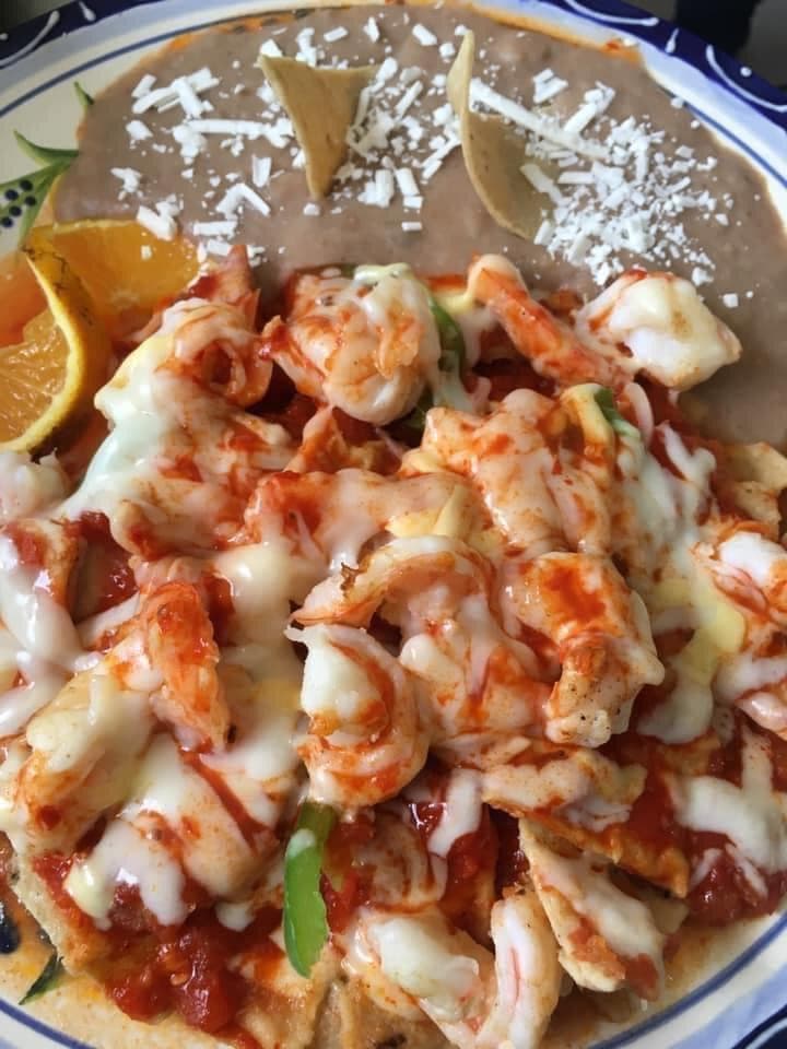 Chilaquiles Con Camarón