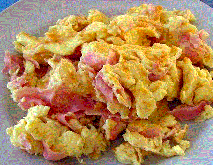 Huevos con jamon