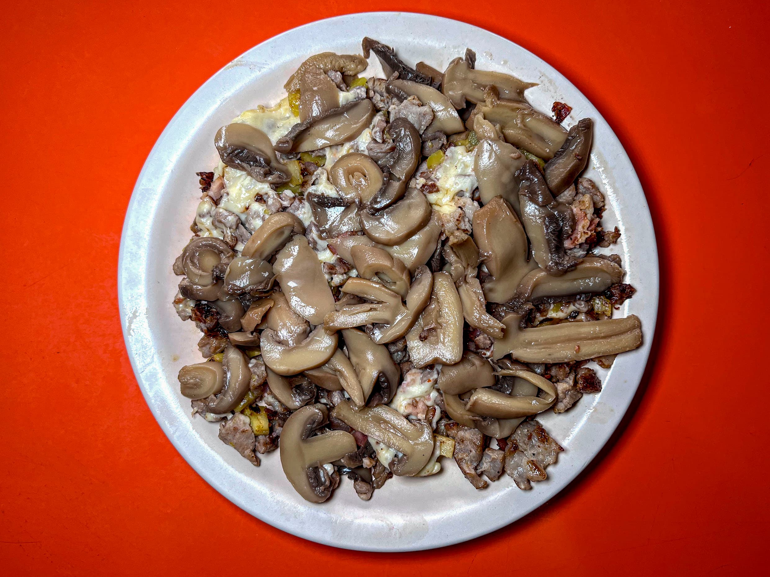 Bistec con Champiñones