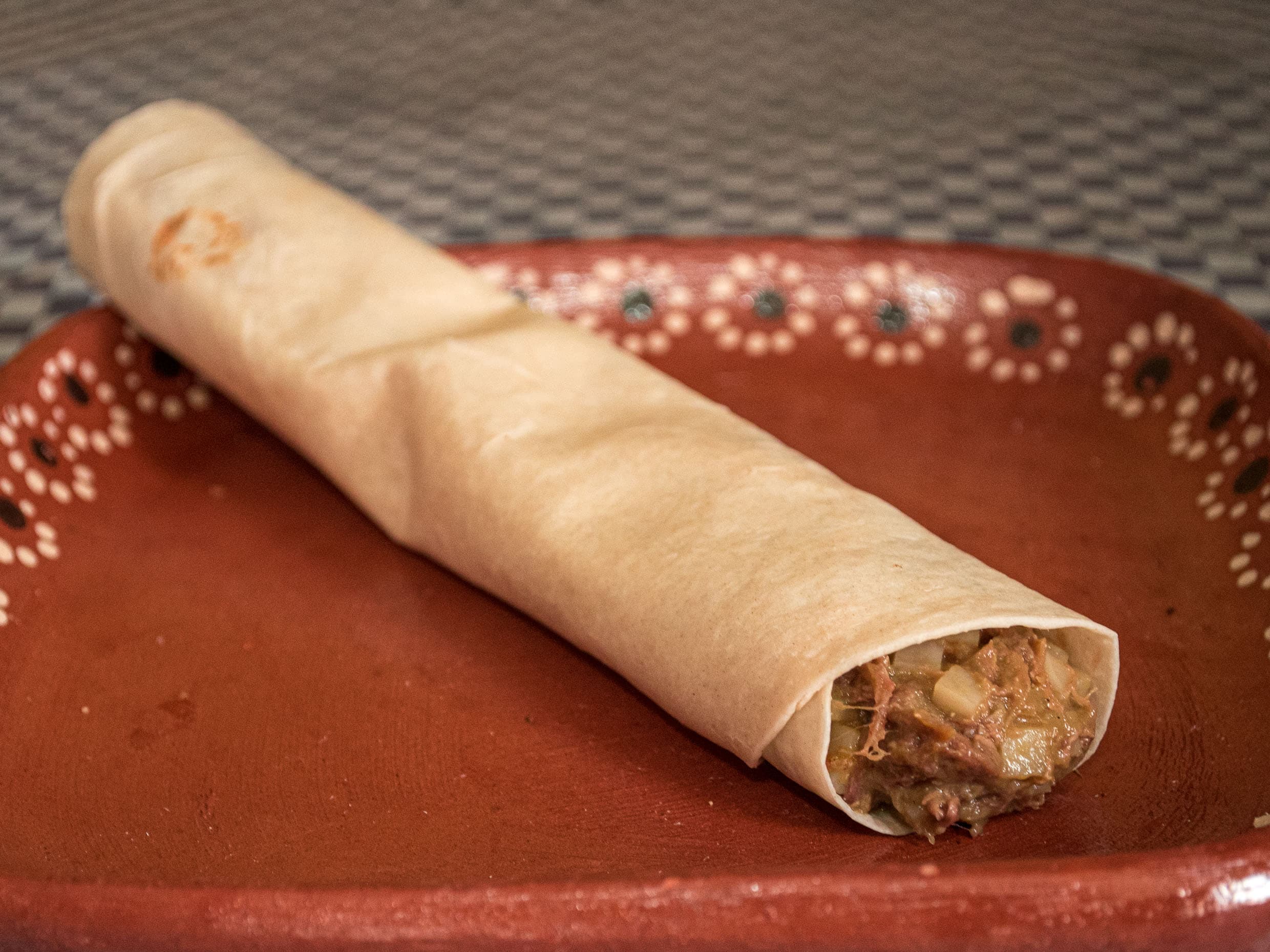 Burrito de Deshebrada Verde