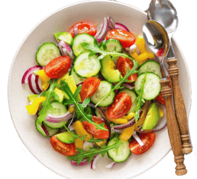 Ensalada de Pepino, Tomate y Cebolla