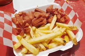 Salchipulpos con papas