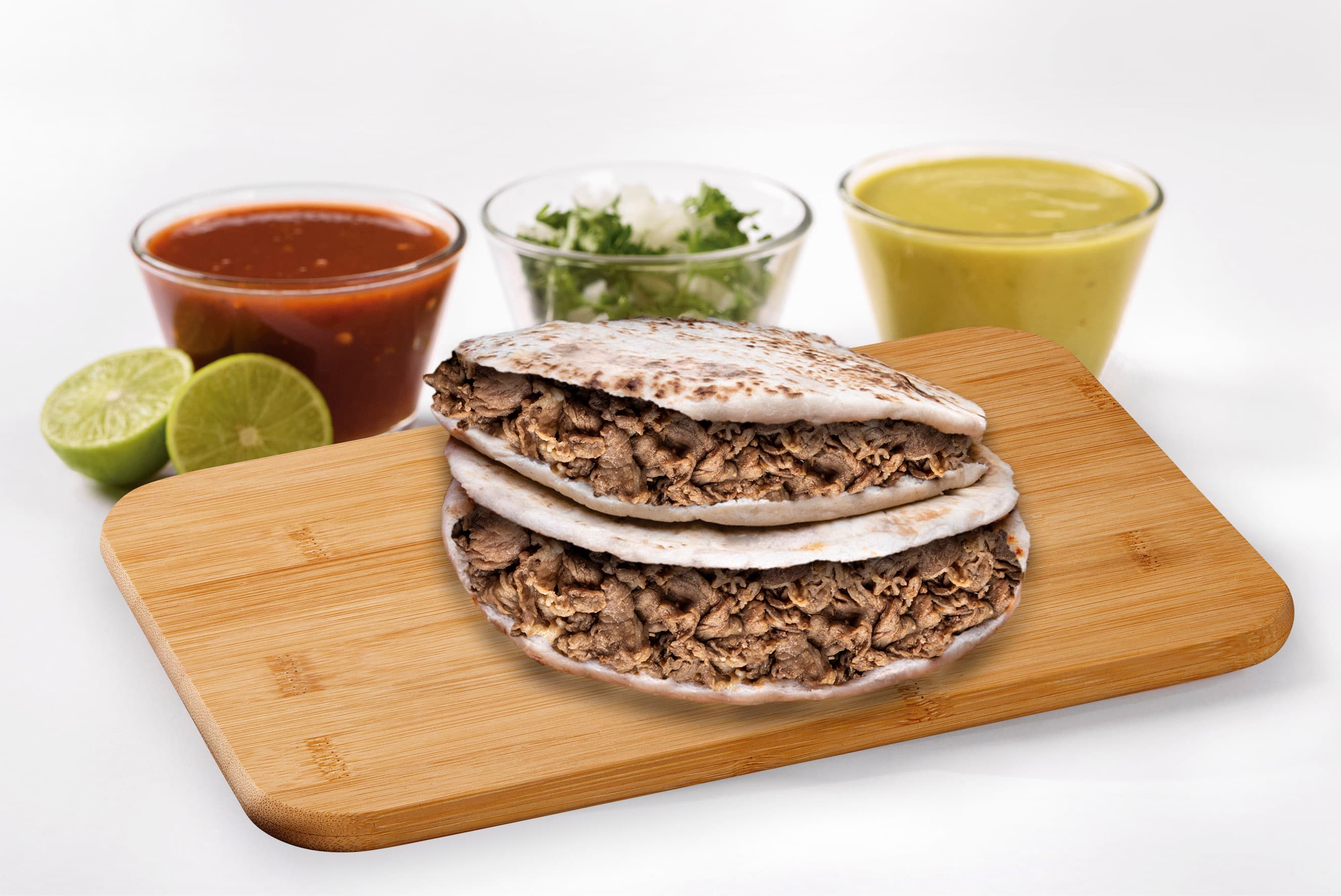 Gordita de Bistec con Papas