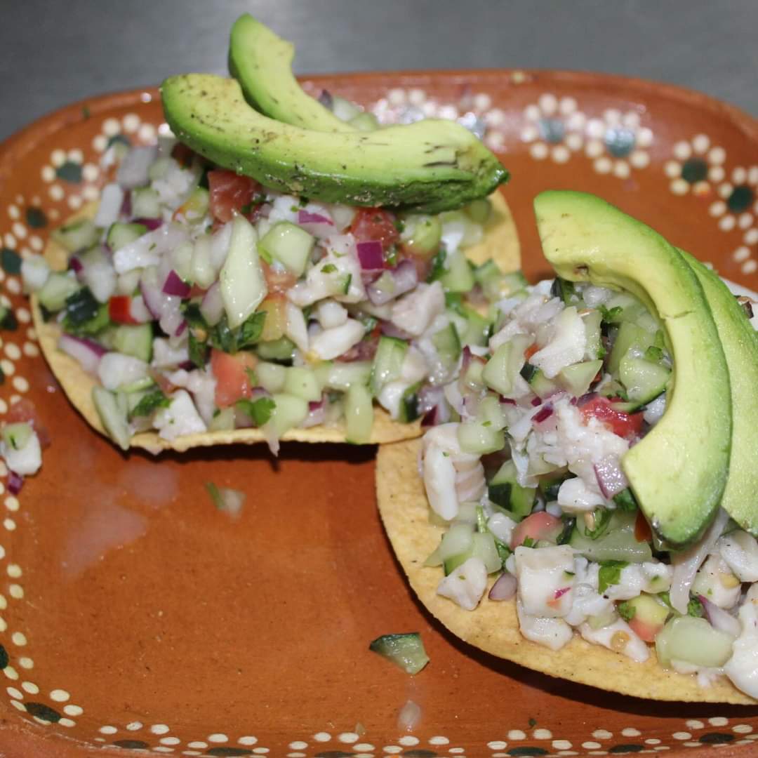 Tostada de Ceviche de Pescado