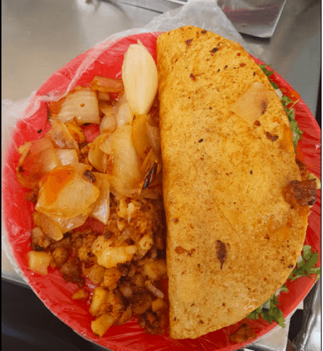 Quesadilla con cabeza