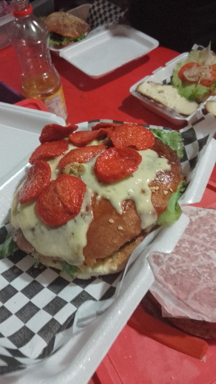 Pizza Burger de Salchicha