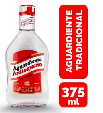 Aguardiente antioqueño rojo 375 ml