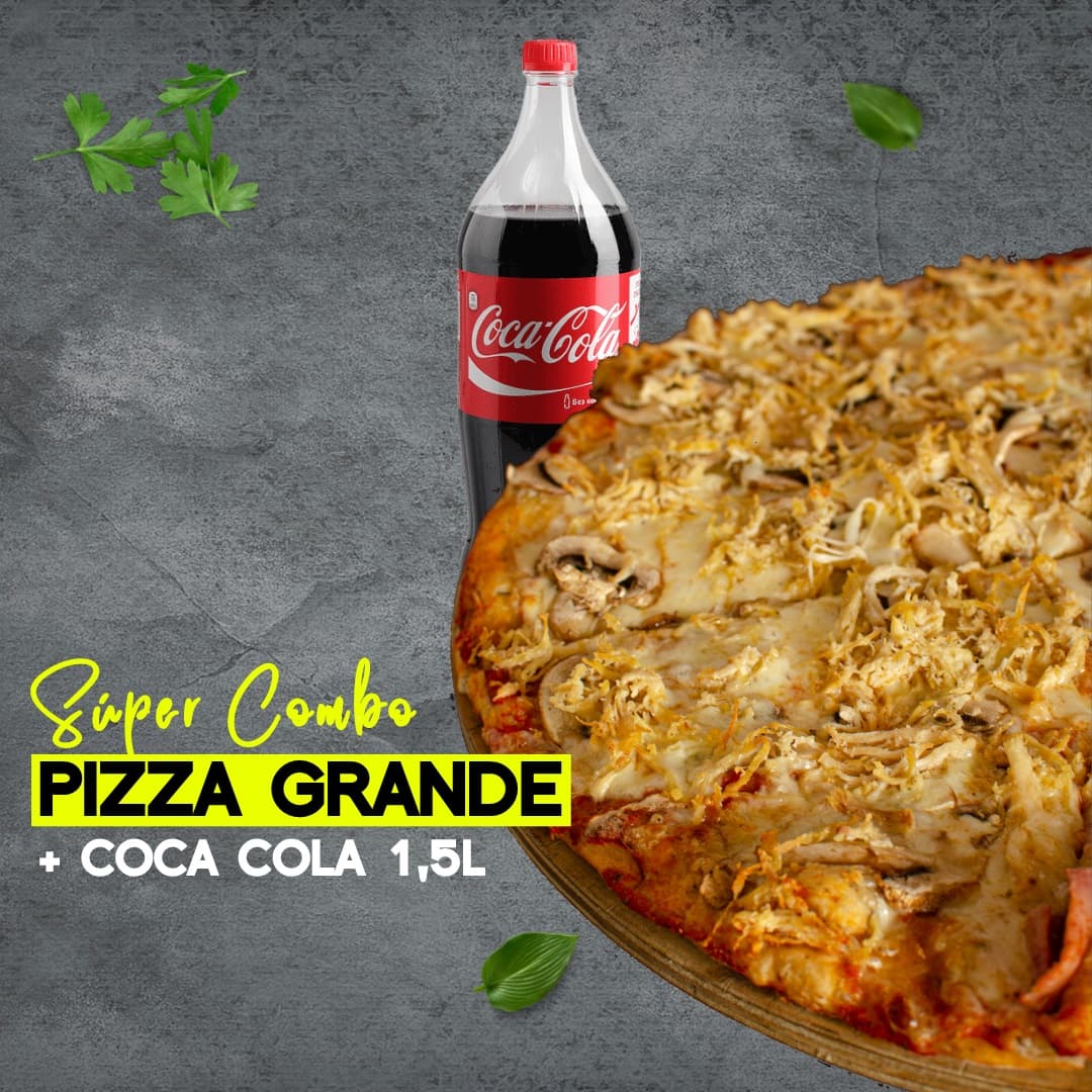 Combo Pizza Tradicional Grande + Coca Cola 1.5lt