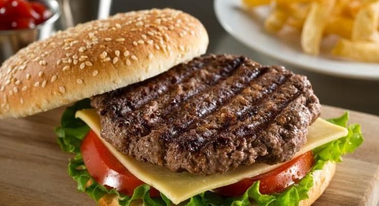 Hamburguesa de Arrachera con Queso