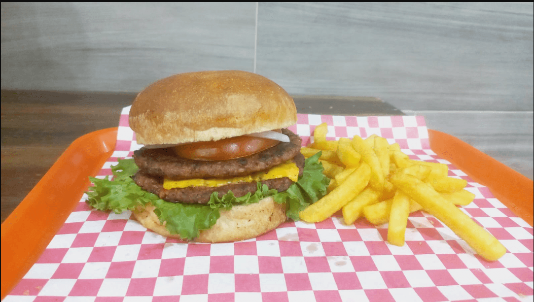 Paquete 2 Hamburguesa Doble Carne con Papas