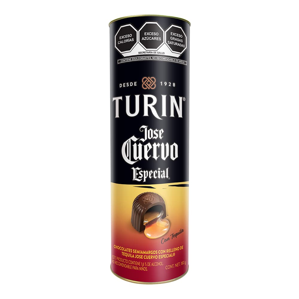 Turin Chocolates José Cuervo Tubo 180 G
