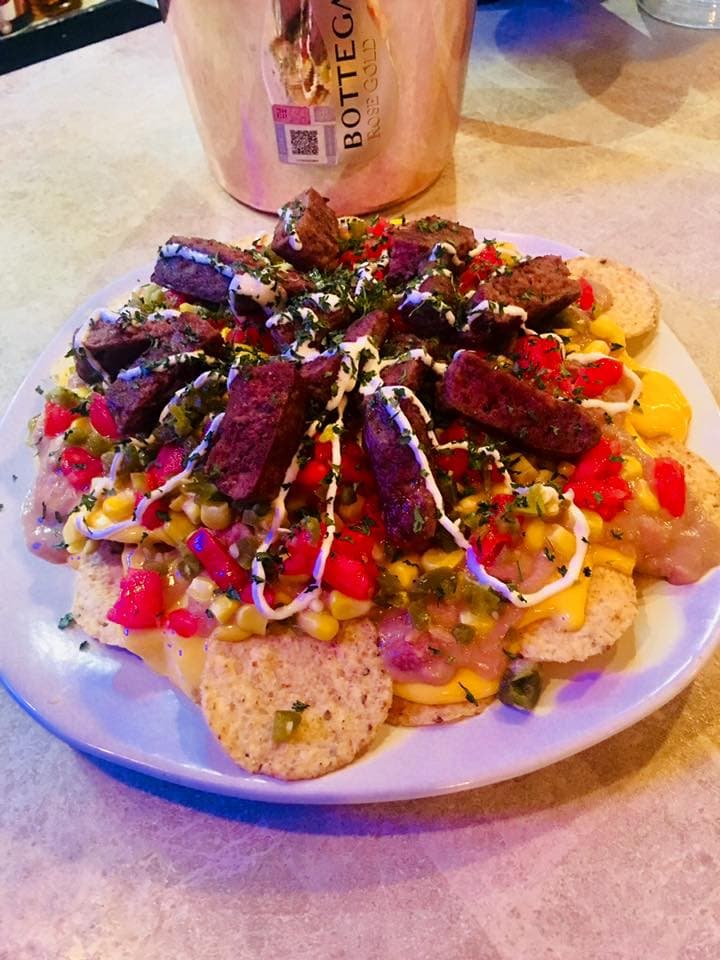 Nachos Fajitas de Pollo