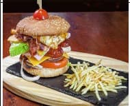 Frontera Burger + Papas + Gaseosa (Triple en Todo!