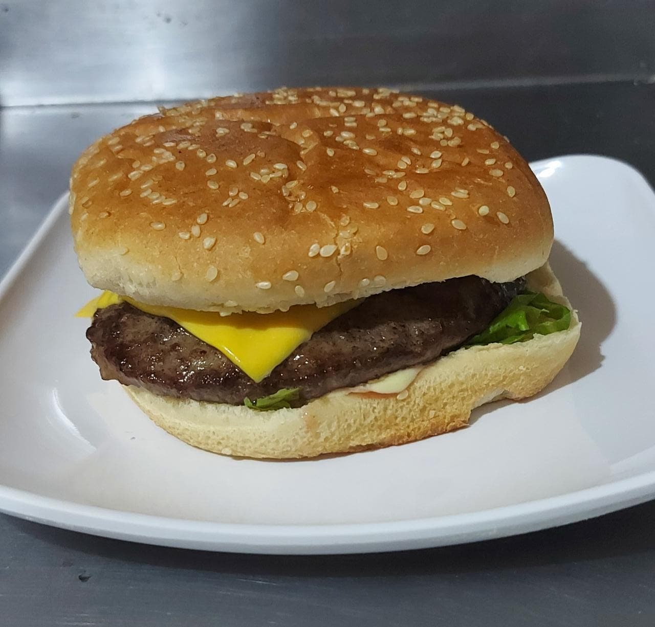 Hamburguesa 1/4 libra con queso