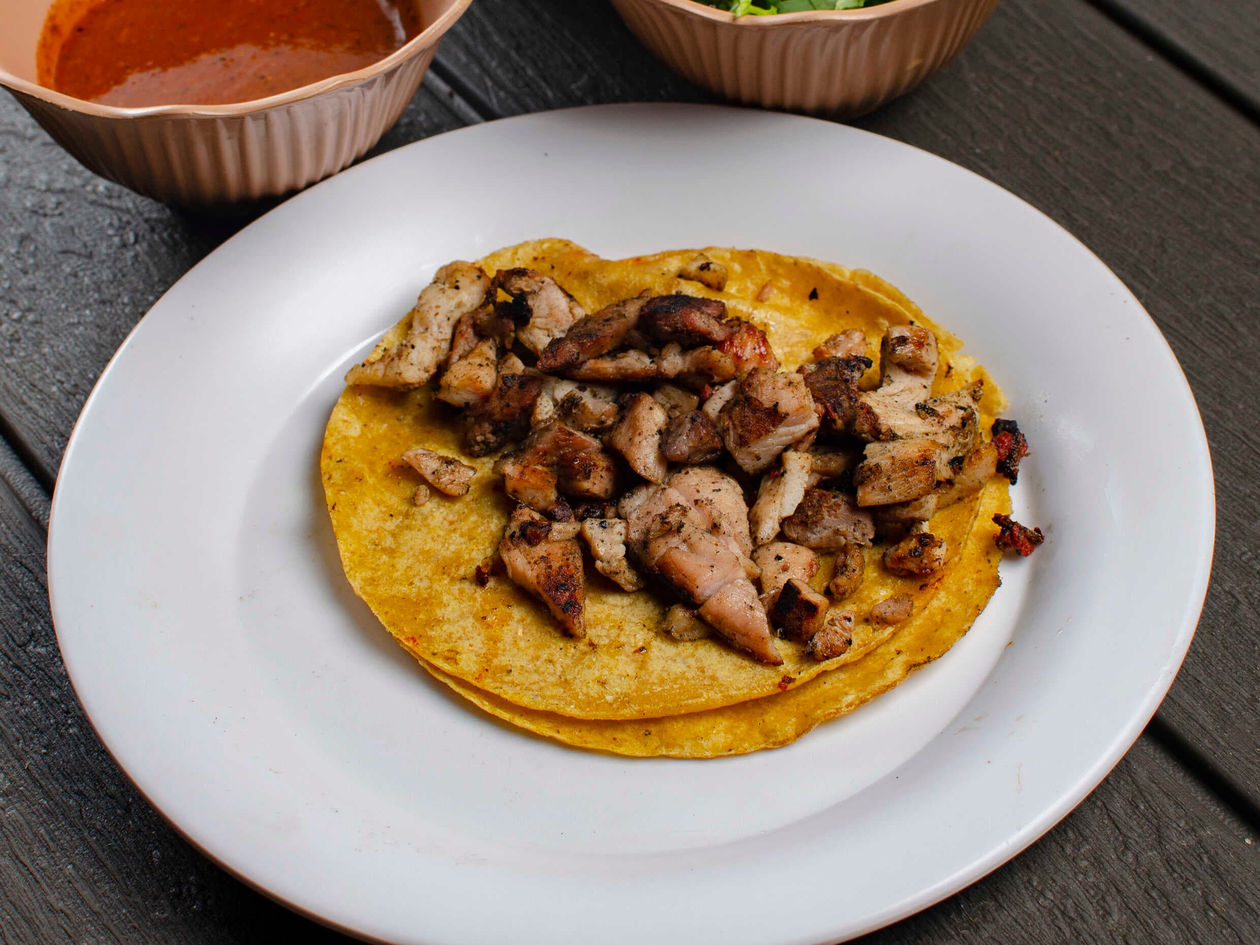 Taco de Chuleta Maiz
