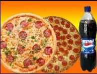 Dúo Roma + Pepperoni x 6 porciones + 2 gaseosas