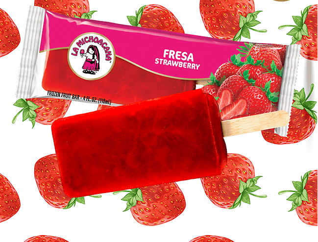 Paleta de Agua de Fresa