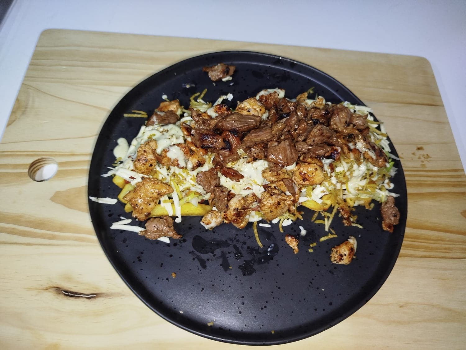 Salchipapa Mixta