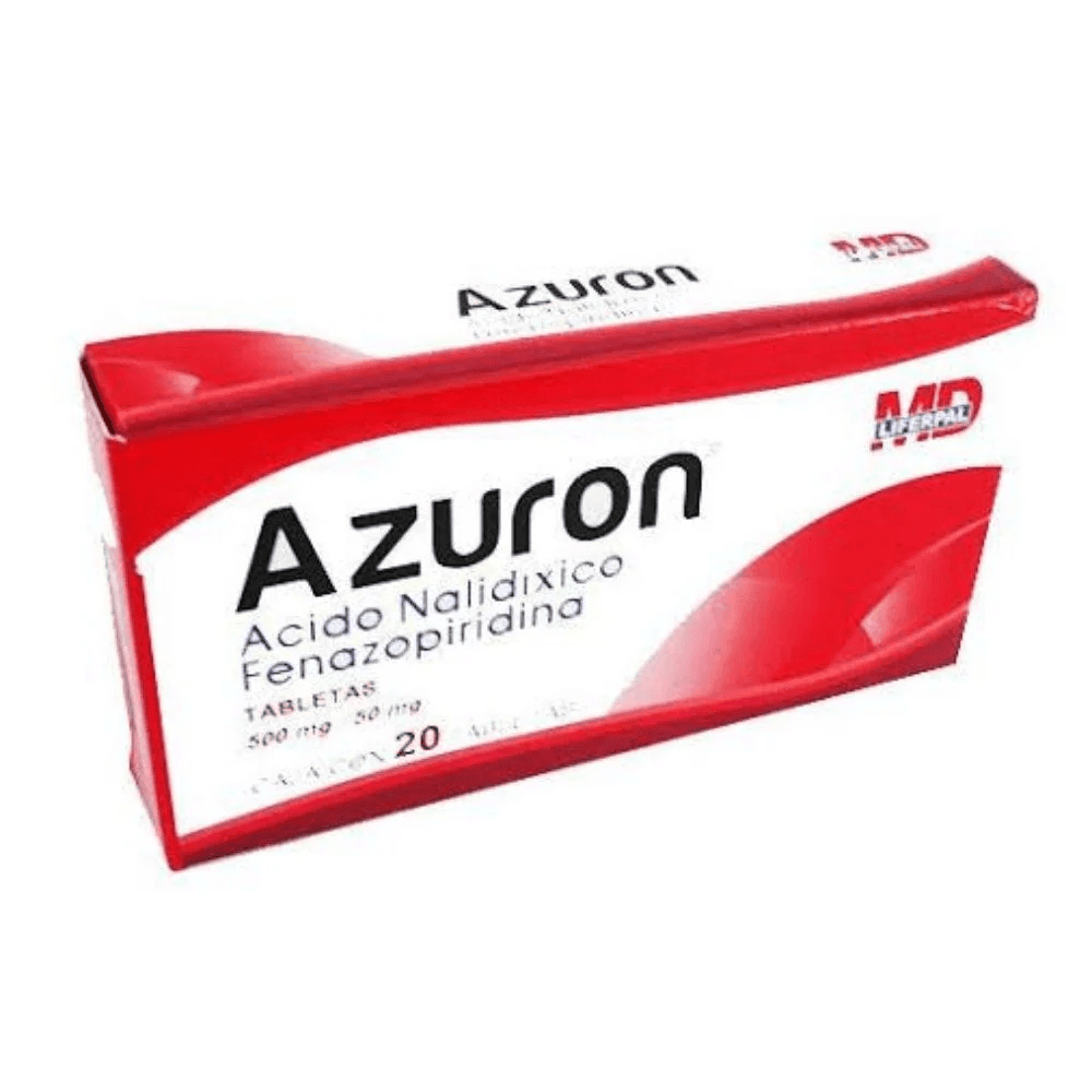 ACIDO NALIDIXICO-FENAZOPIRIDINA 500 MG./50 MG. TAB C/20 (AZURON)