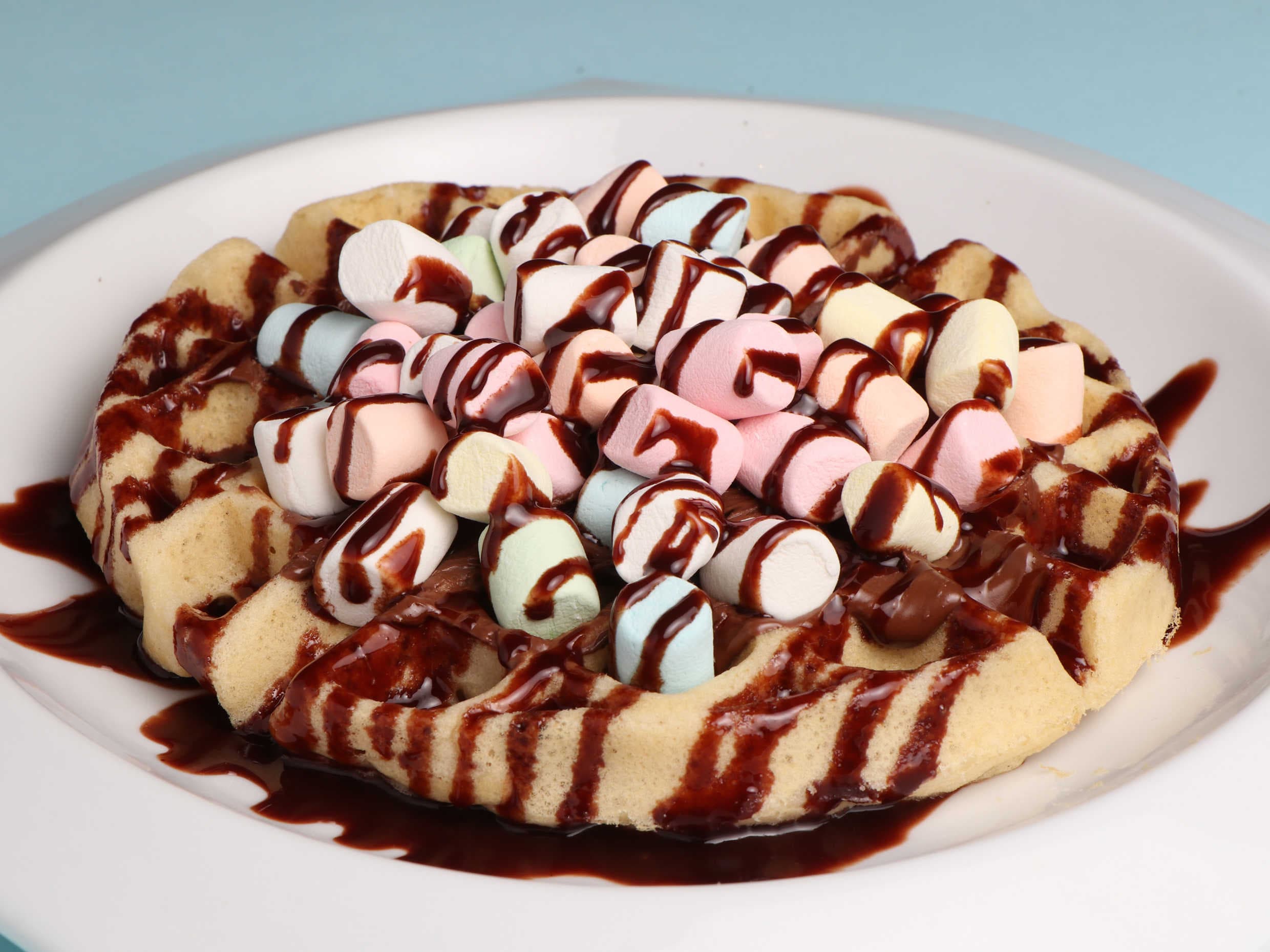 Waffle Philadelphia y Fruta