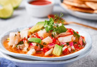 TOSTADA Ceviche de Pescado