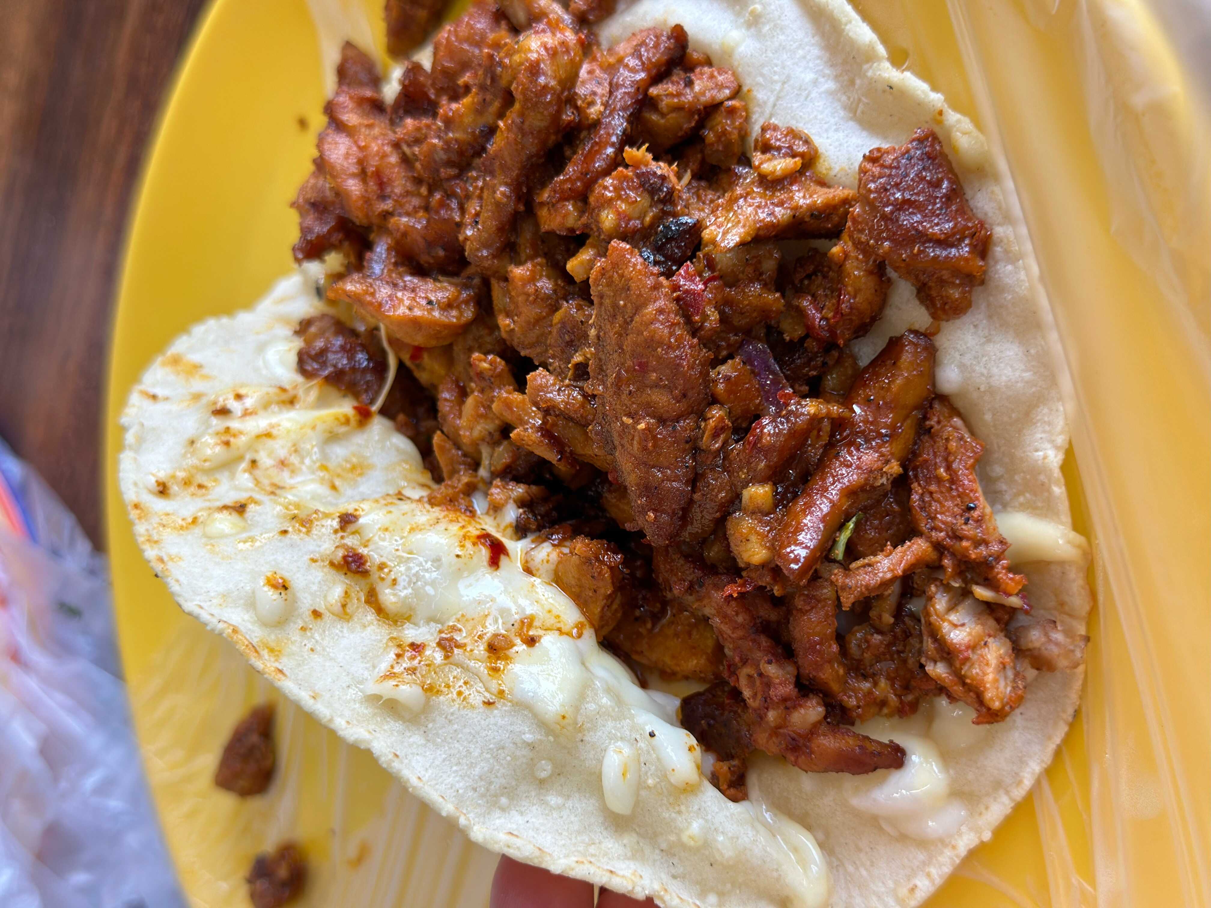 Quesataco de Maíz de Pastor