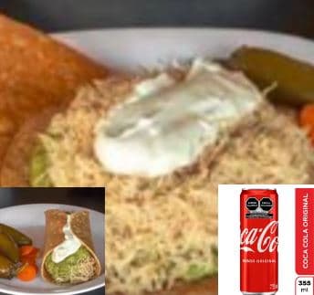 Combo Personal 1.Tostada G, Taco CH más Coca Cola