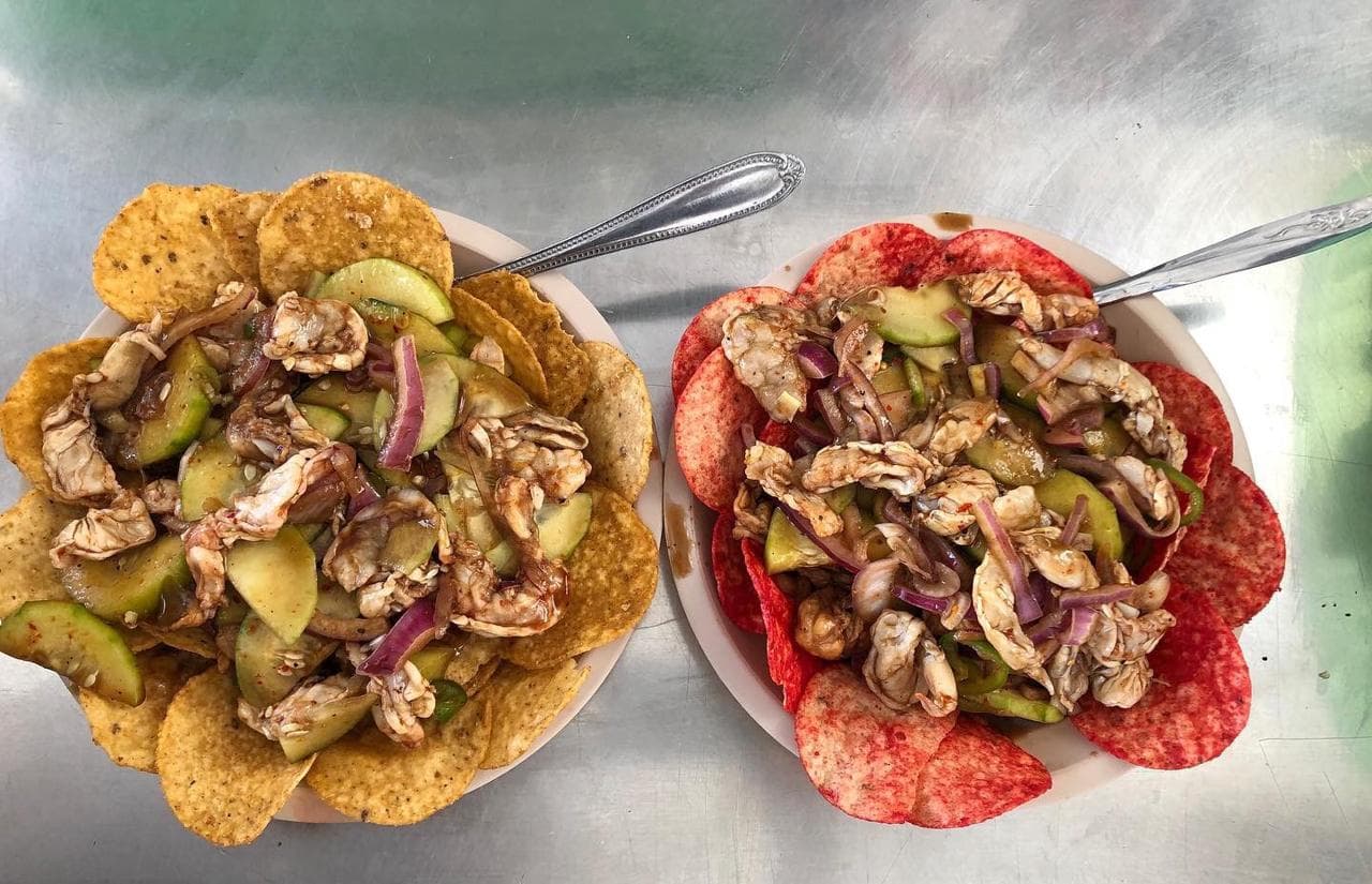 Tosticeviche con Aguachile