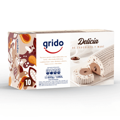 Delicia de chocolate y Maní 10 Porciones