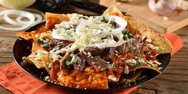 Chilaquiles con Carne Asada
