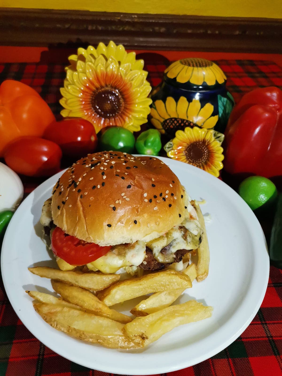 Hamburguesa de Arrachera
