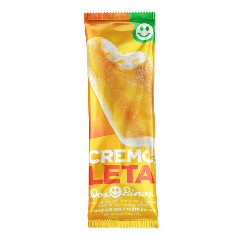 Helado Paleta Dos Pinos Cremoleta Naranja 75 g