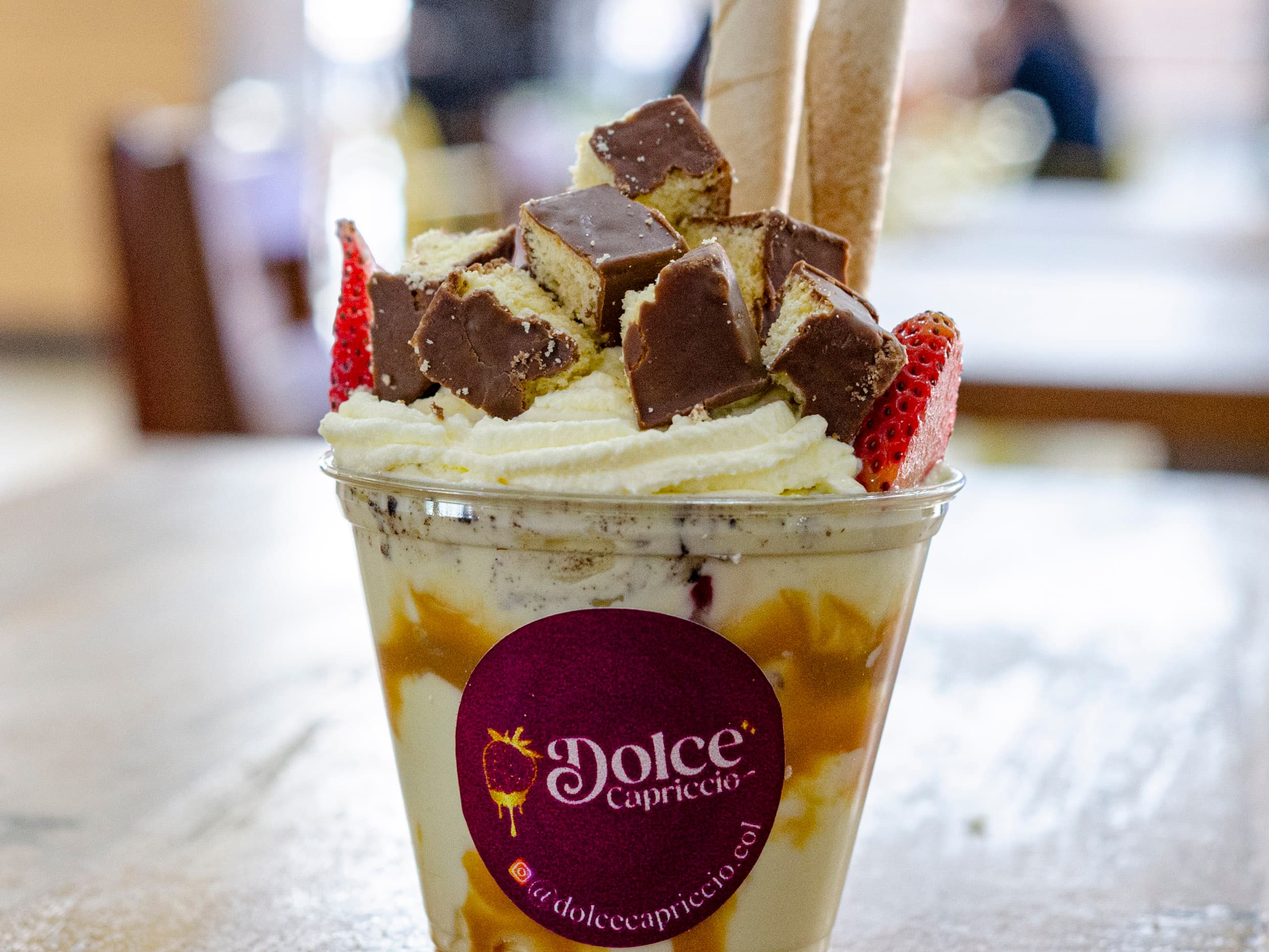 Fresas con Crema con Chocorramo