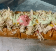 Perro Caliente Grande con Pollo