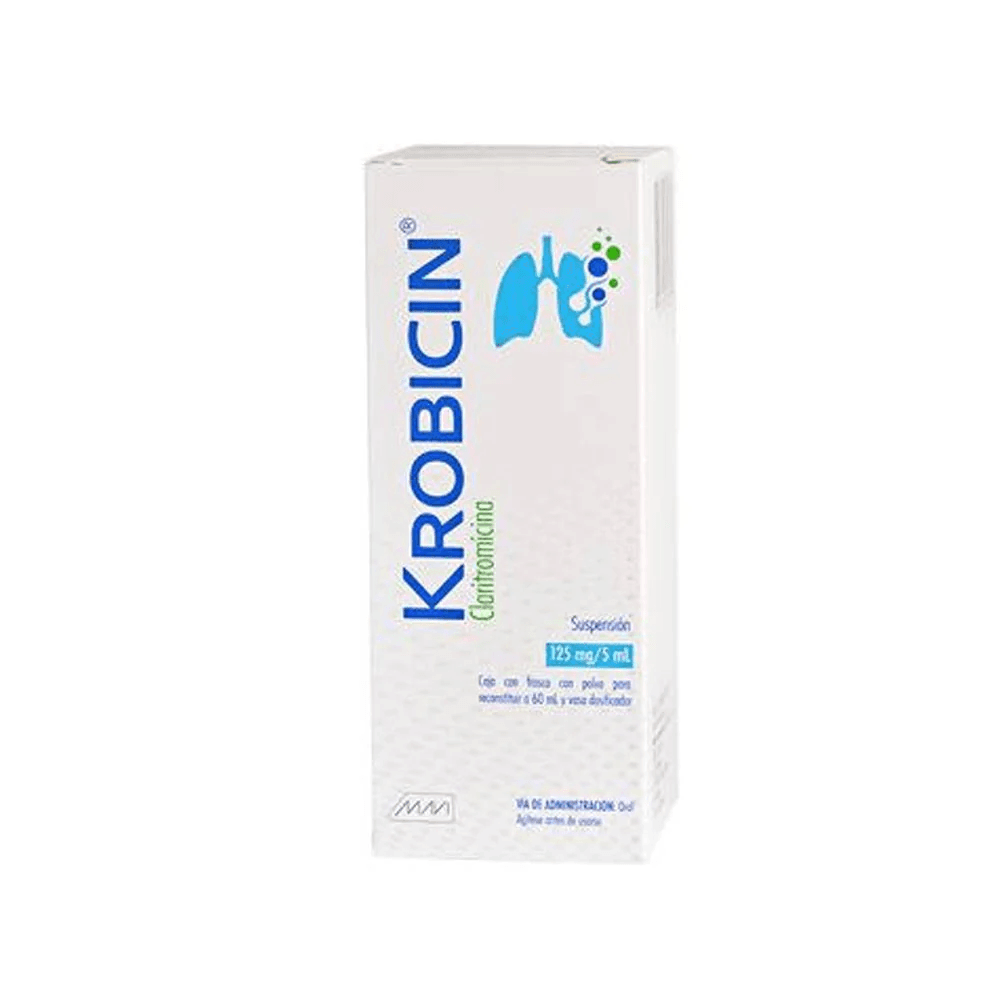 CLARITROMICINA 125 MG SUSP 100 ML (KROBICIN) *A