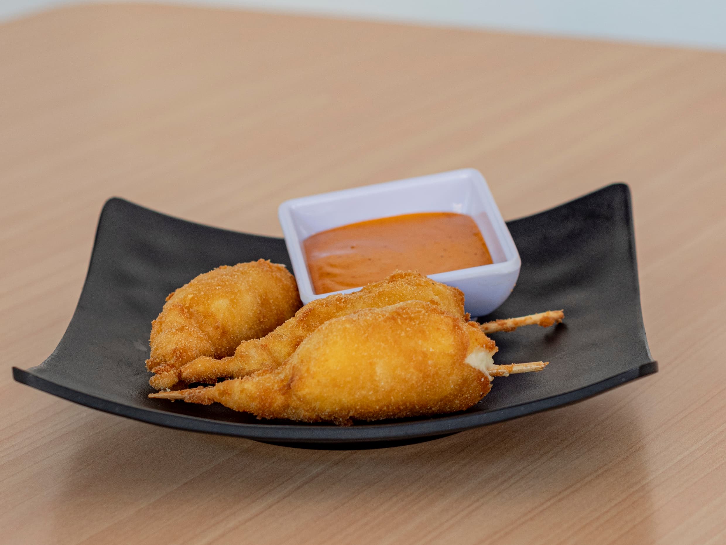 Kushiages de Camarón con Queso