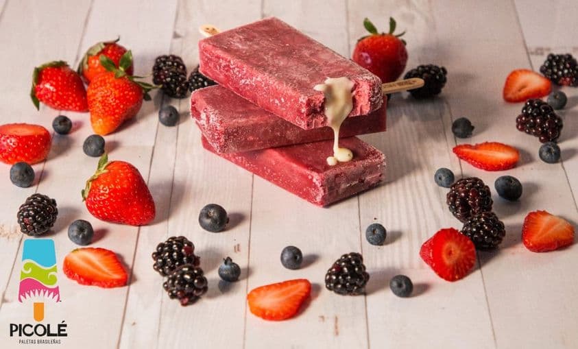 Paleta Frutos Rojos con Lechera