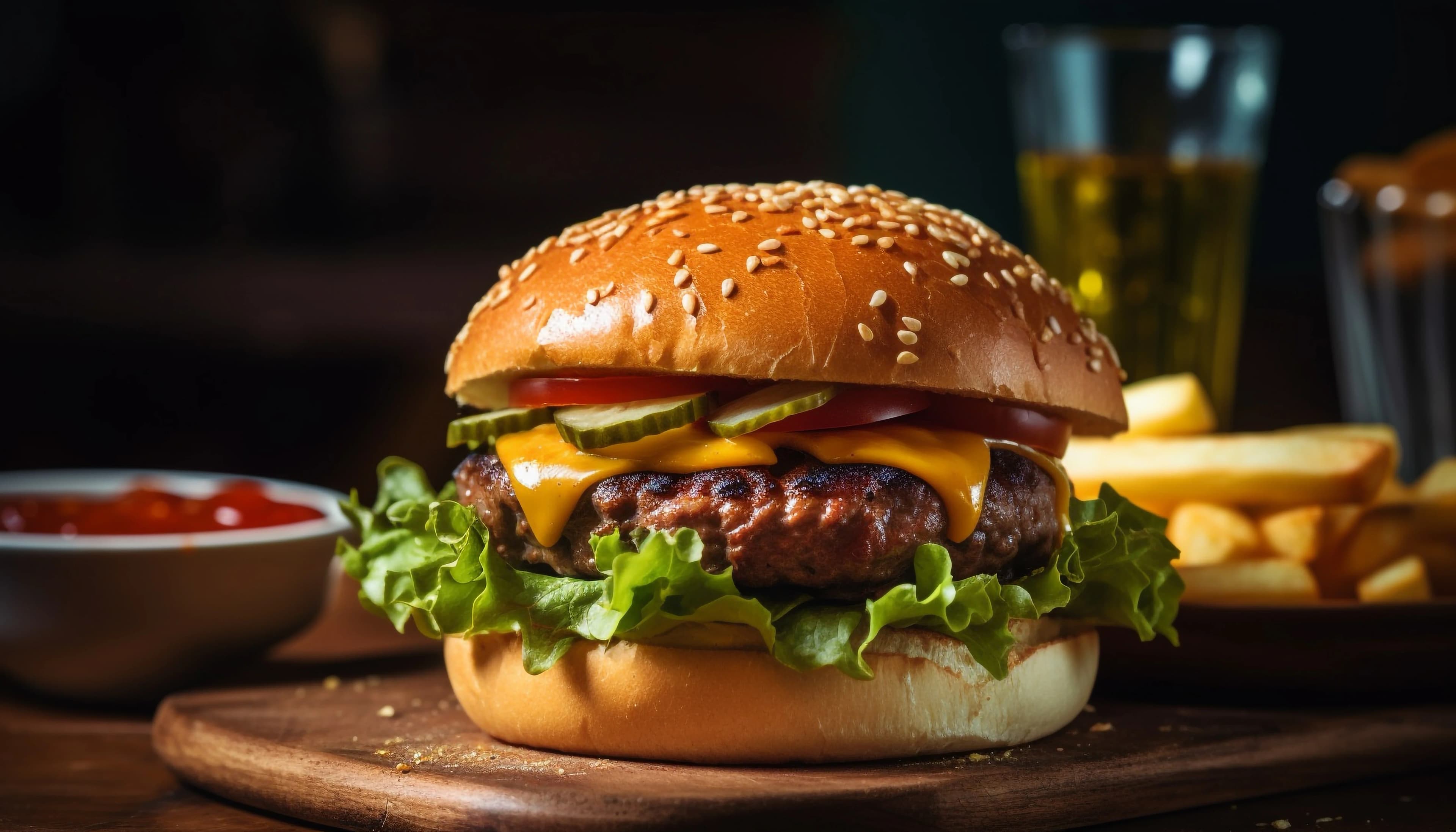 Hamburguesa de Arrachera