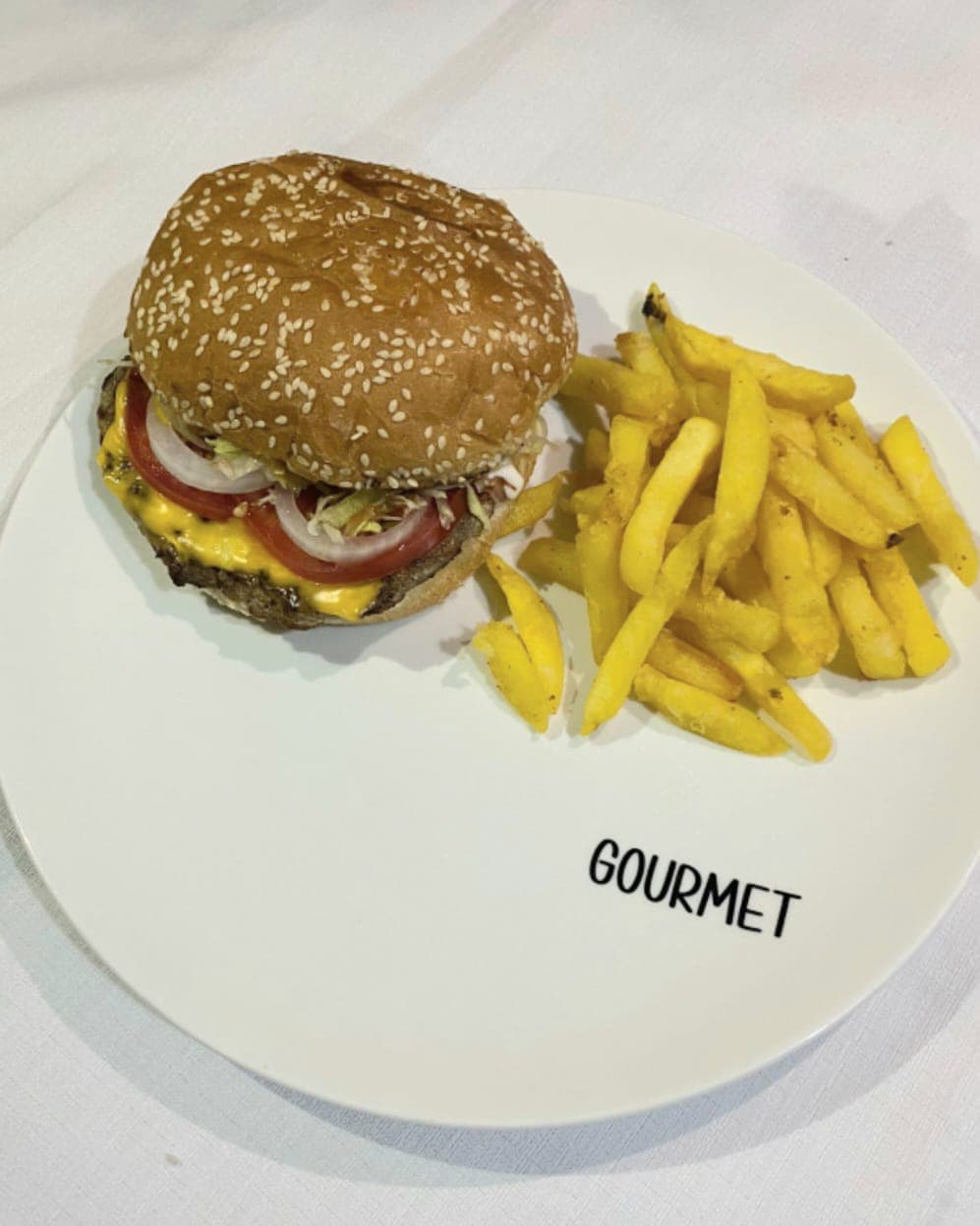 Hamburguesa de Pollo con Papas