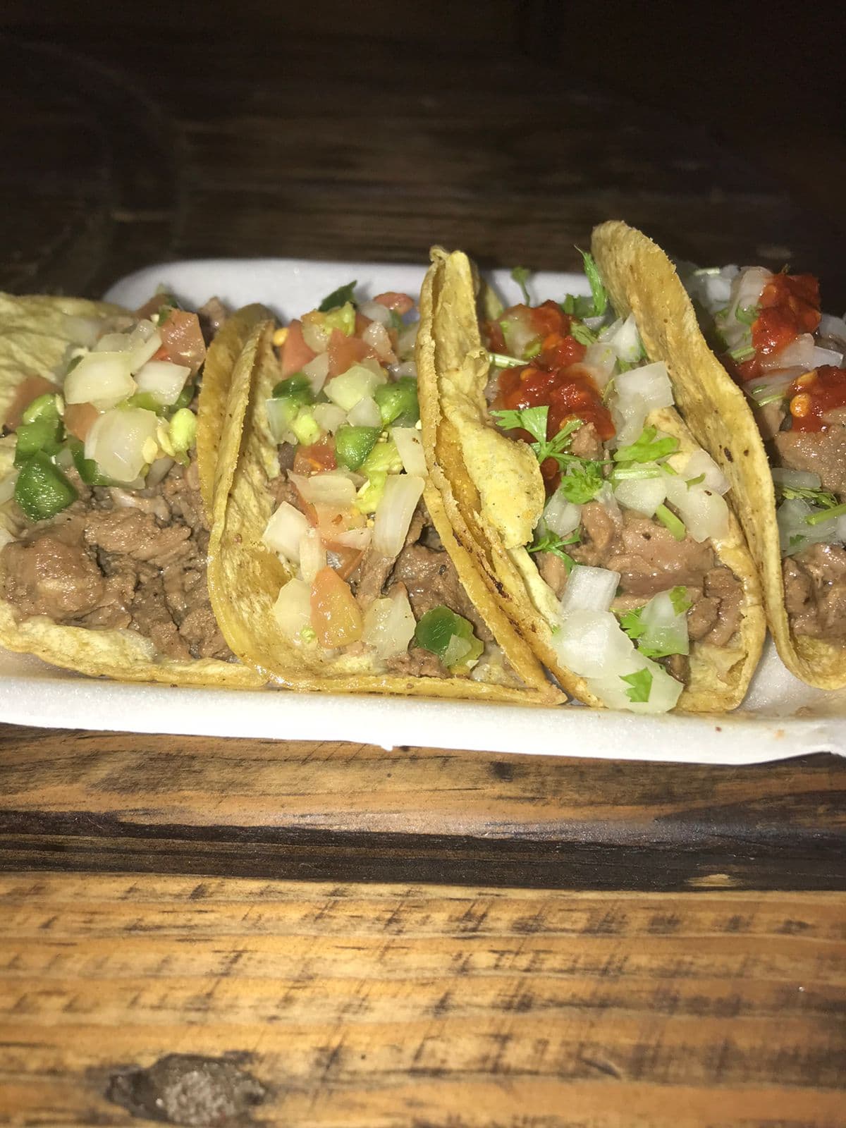 Orden de tacos de Sirloin