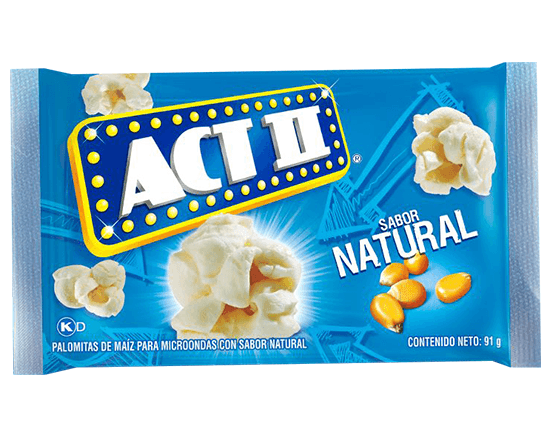 Palomitas De Maiz Microondas Act II Natural