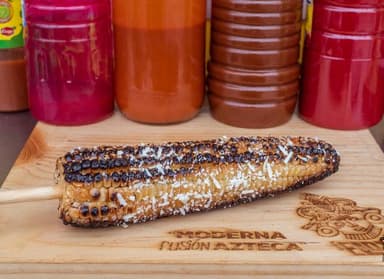 Elote entero asado
