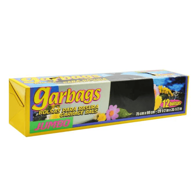 Garbags Bolsas Negras para Basura Tamaño Jumbo